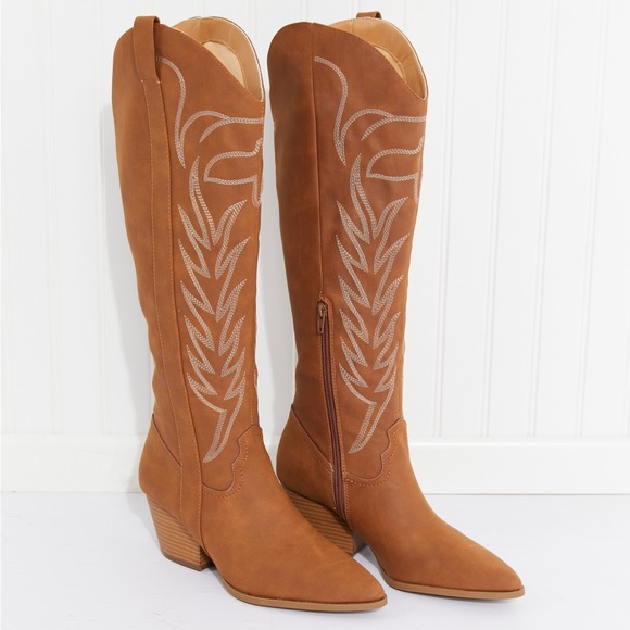 (Last Sizes!) Country Style Southern Knee Length Boots - Picture 6 of 11